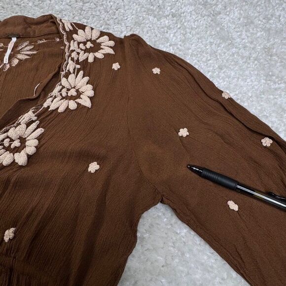 Free People Embroidered Fable Floral Midi Dress - Picture 6 of 15